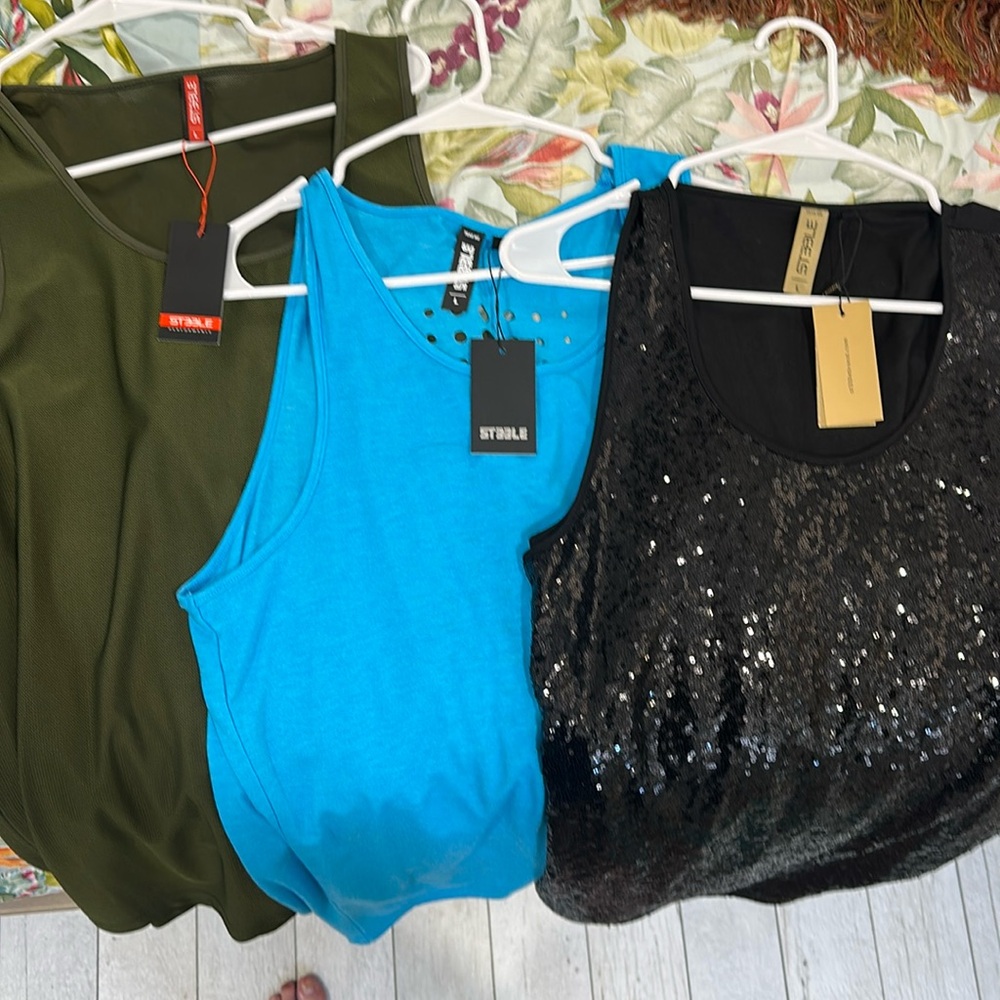 NWT three (3) St33le tank tops